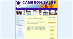 Desktop Screenshot of cameronsales.com