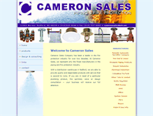 Tablet Screenshot of cameronsales.com